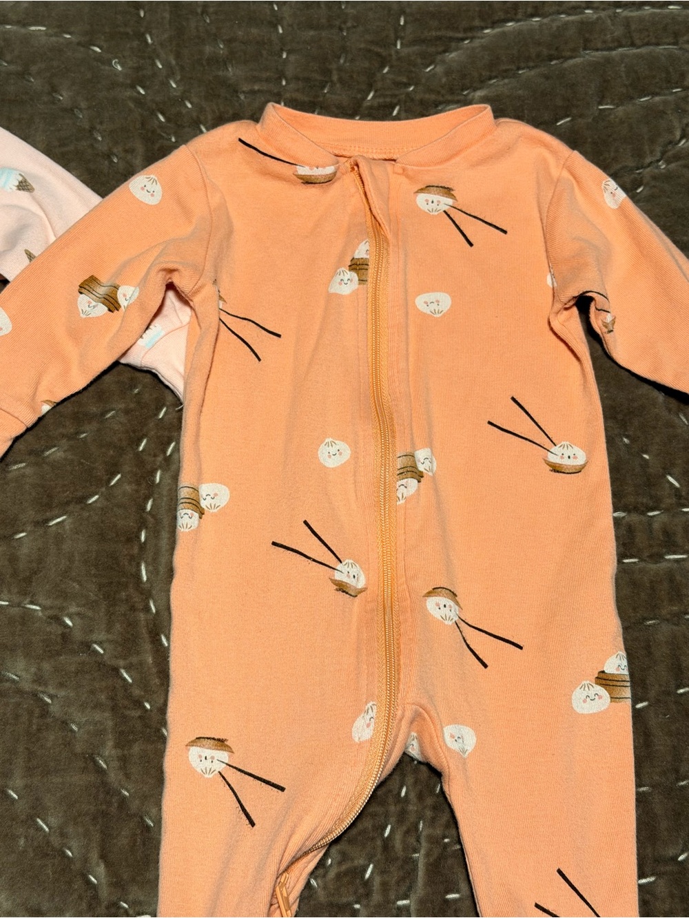 Baby Girl Footed Pajamas Carter’s and Pekkle Clothing Bundle - Picture 8 of 9